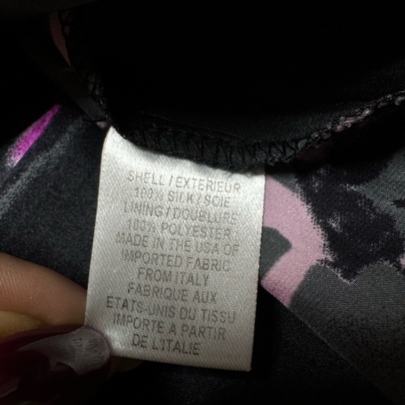 Milly Sherie Silk Black Dark Floral Mini Dress 8 - Picture 8 of 10